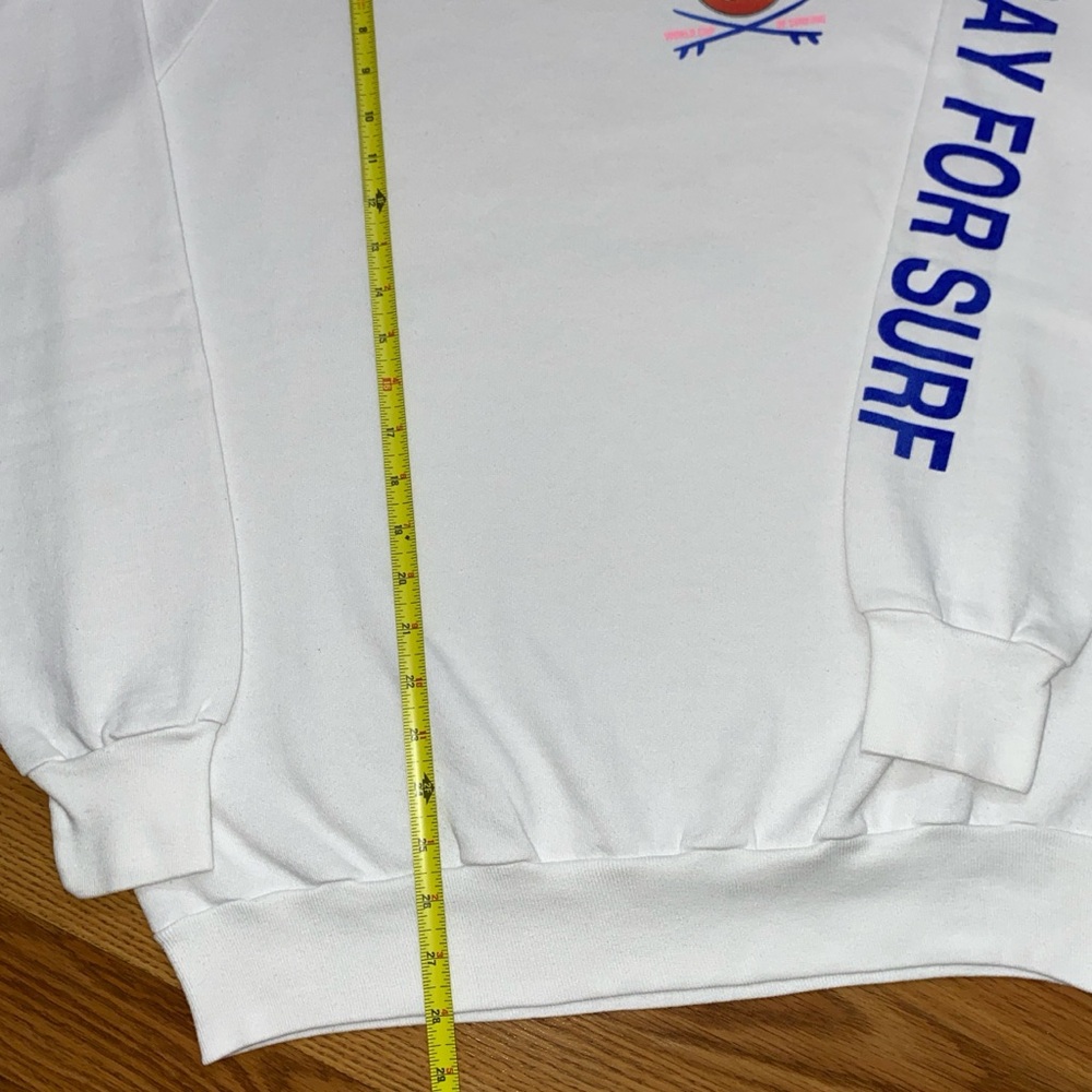 Vintage 80s Hard Rock Cafe World Cup of Surfing Sweatshirt Size L Retro Surf - Picture 4 of 6